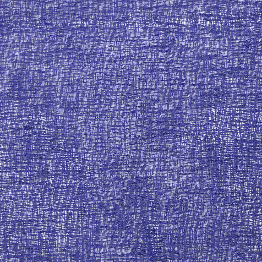 Gaze de polyester unie bleu roi - Image 4
