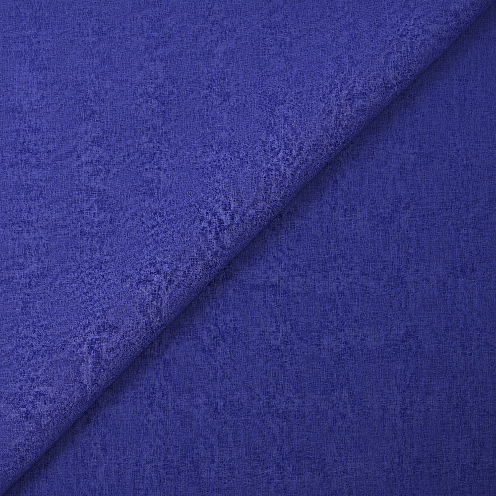 Gaze de polyester unie bleu roi - Image 5