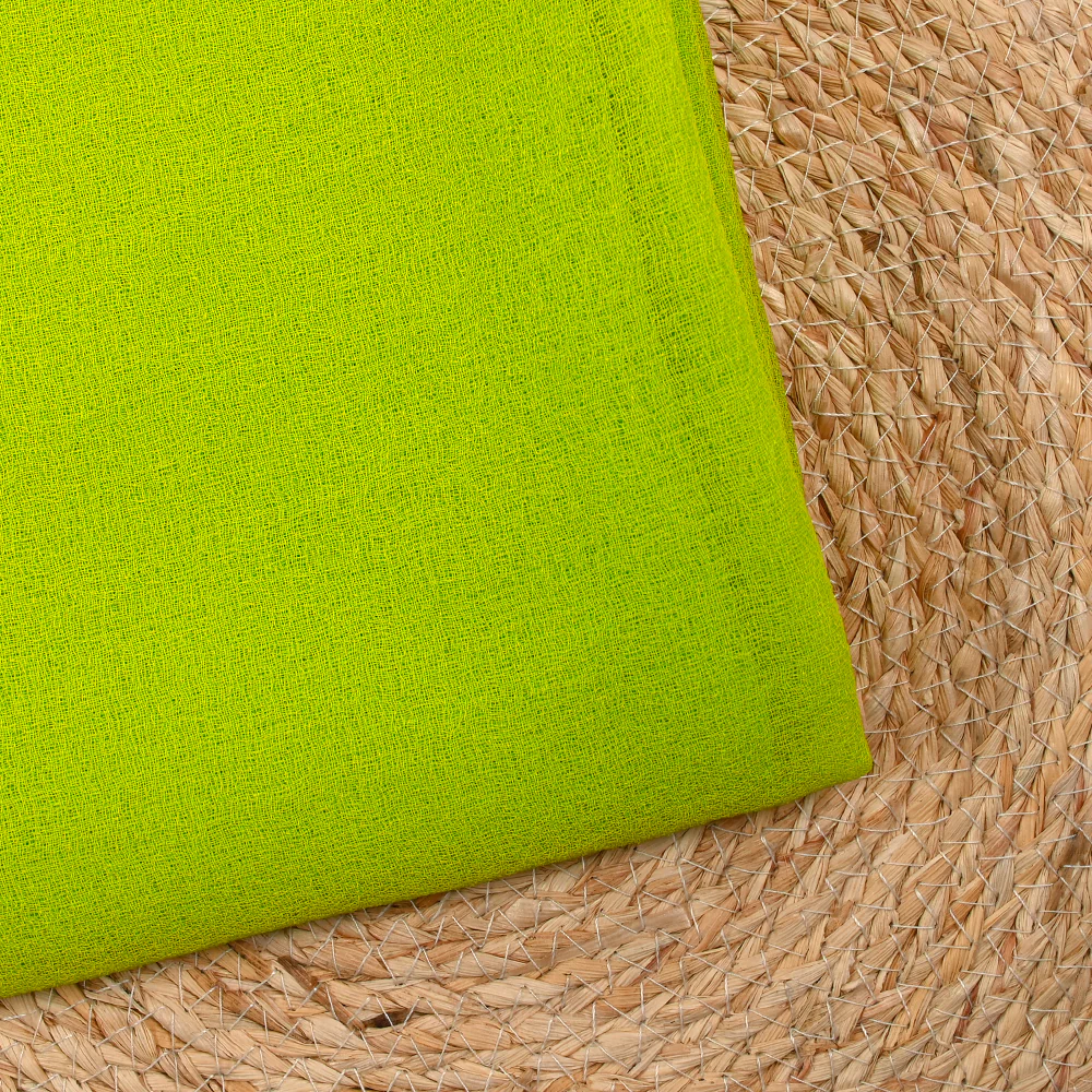 Gaze de polyester unie citron vert