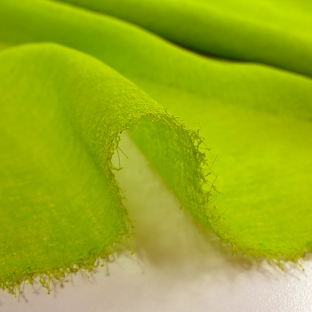Gaze de polyester unie citron vert - Image 7