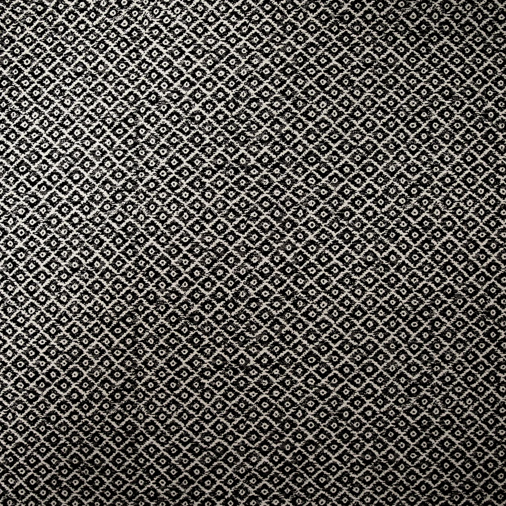 Jacquard polyester fantaisie noir fond blanc - Image 5