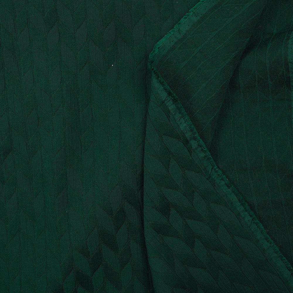 Jacquard polyester fantaisie vert - Image 4