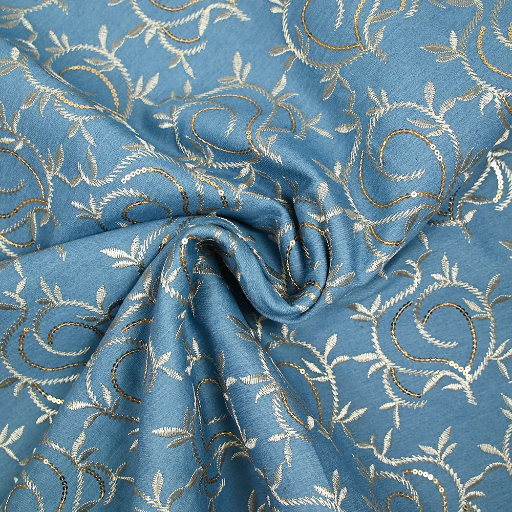 Jean's Amanda brodé bleu clair - Image 2