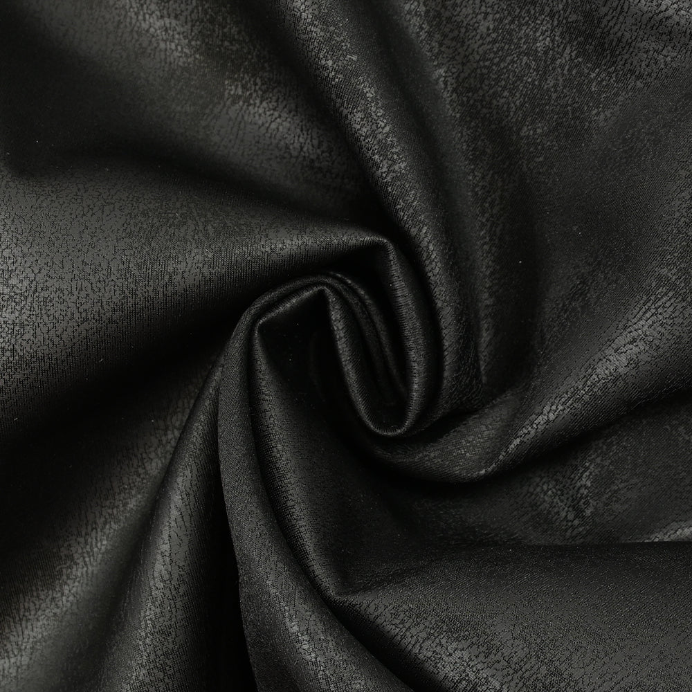 Jersey aspect simili cuir vieilli fond noir - Image 2