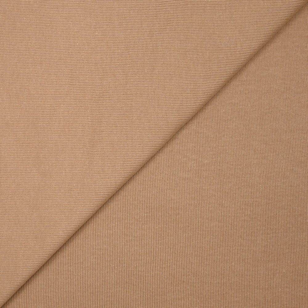 Jersey bord-cĂ´te tubulaire lourd beige