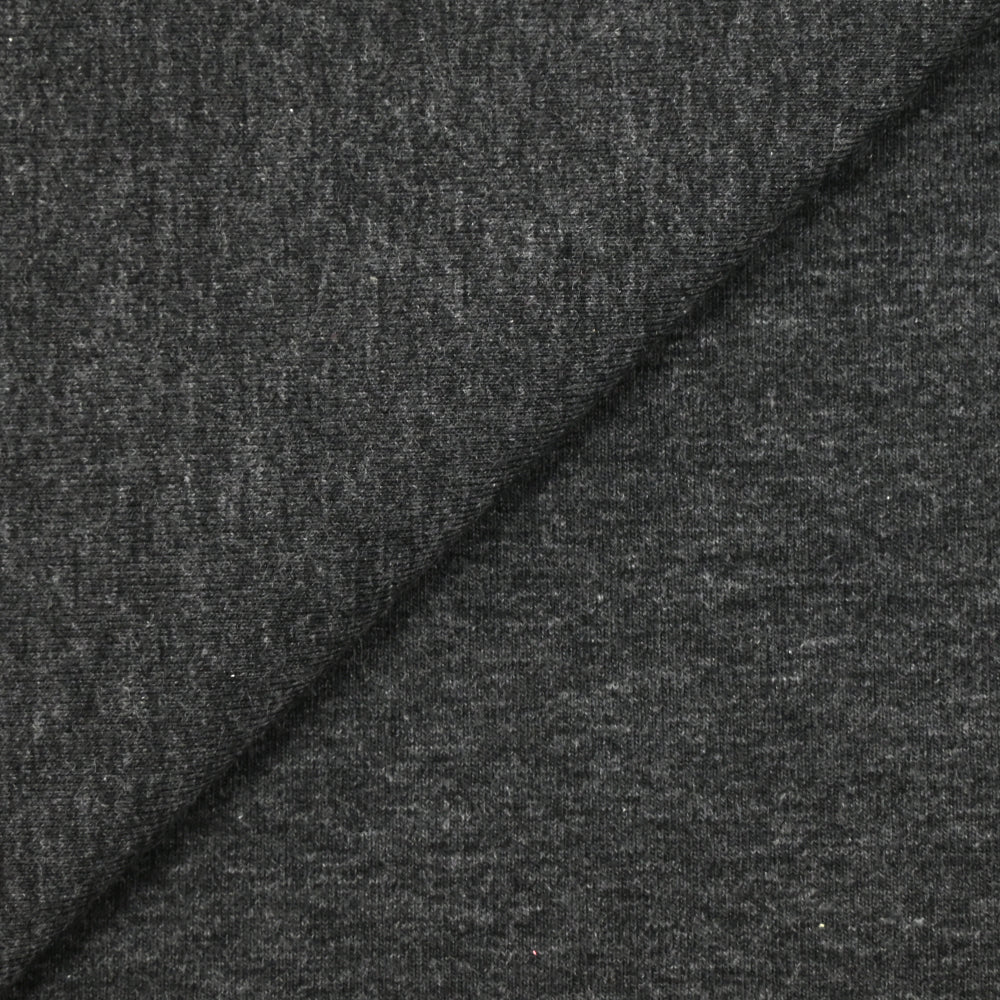 Jersey coton Bio anthracite chiné - Image 3