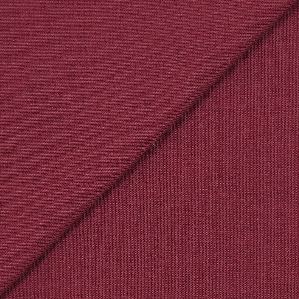 Jersey coton Bio lie de vin - Image 3