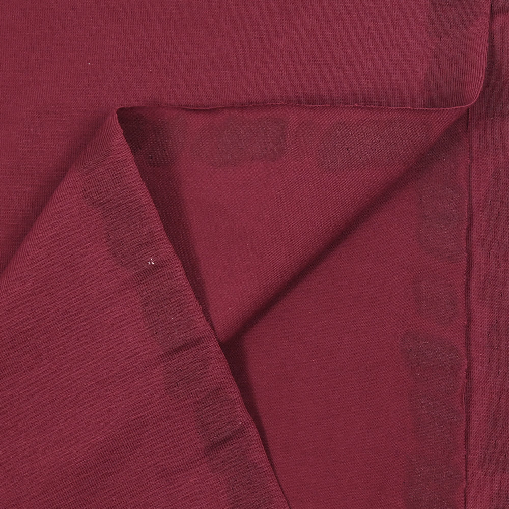 Jersey coton Bio lie de vin - Image 4