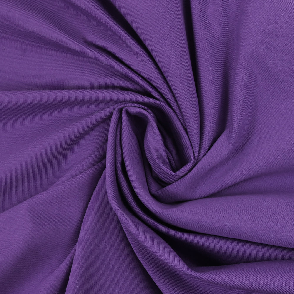 Jersey coton Bio violet - Image 2