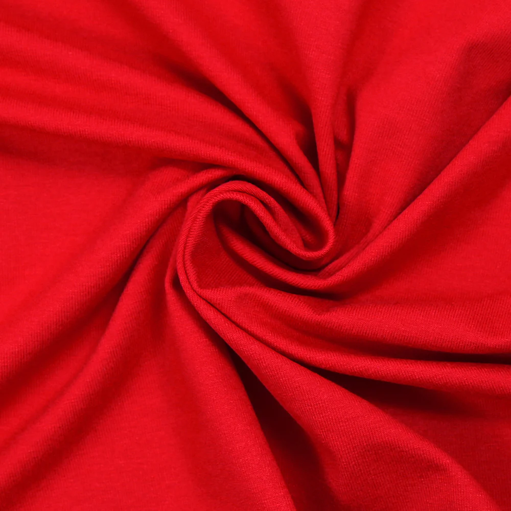 Jersey de coton fin rouge - Image 2