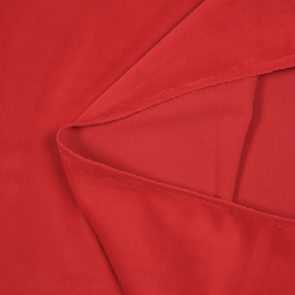 Jersey de velours tout doux rouge - Image 4