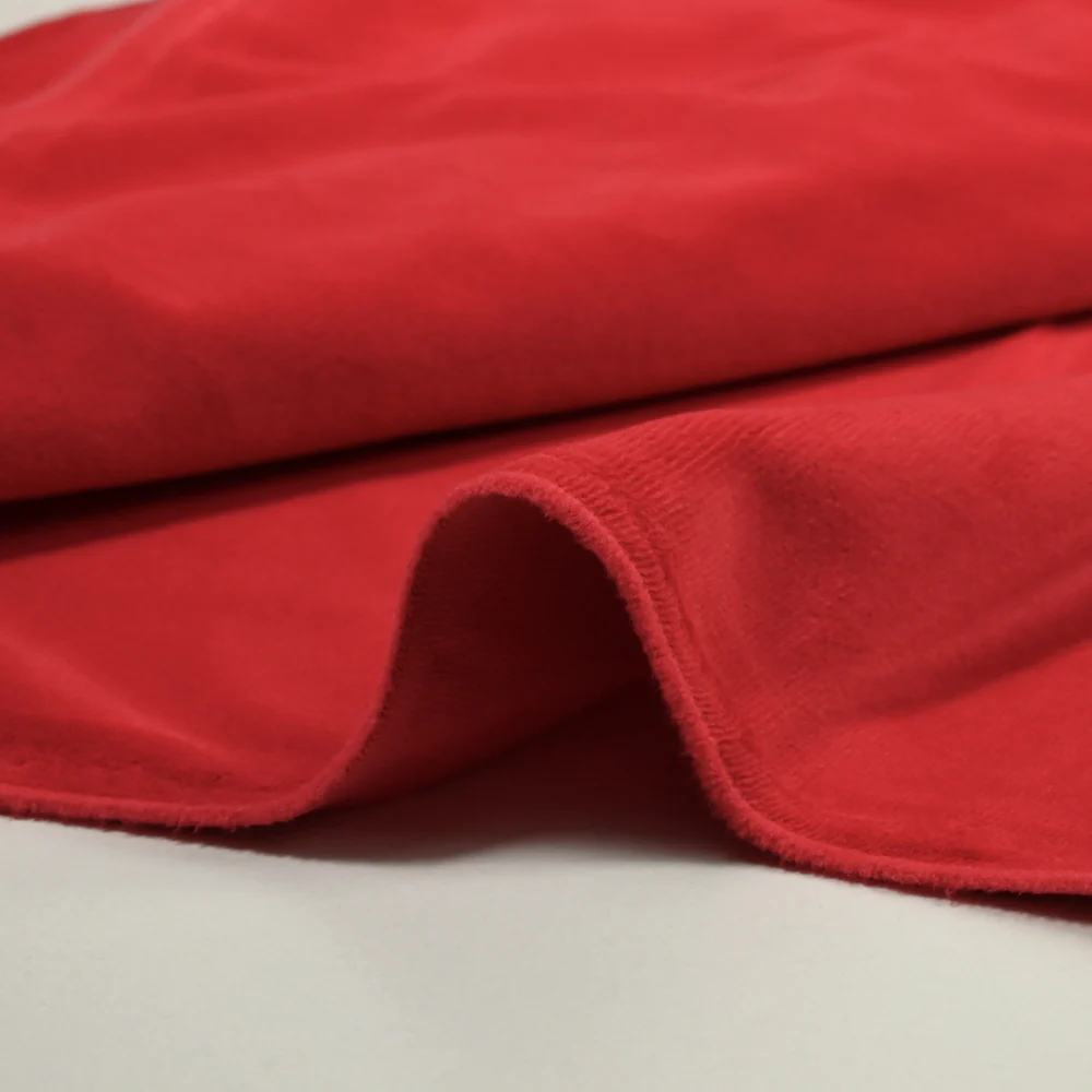 Jersey de velours tout doux rouge - Image 5