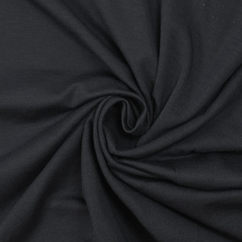 Jersey de viscose bleu nuit - Image 2