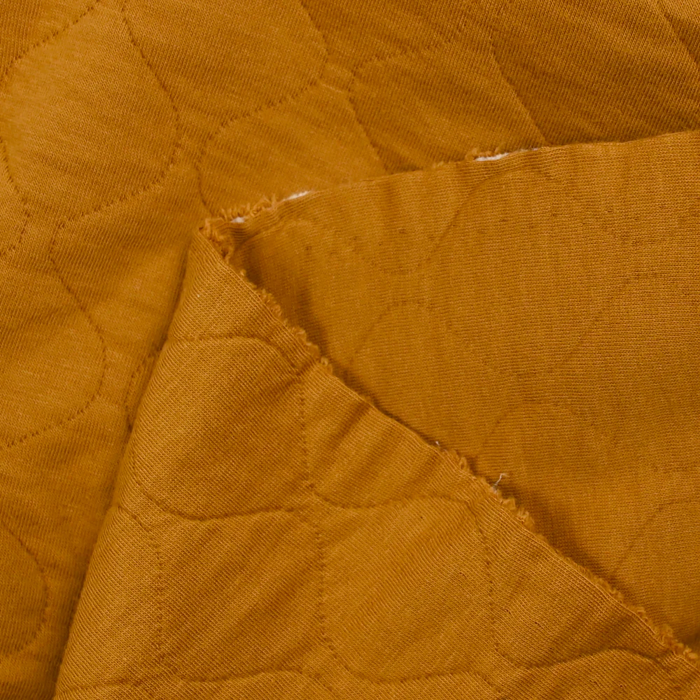 Jersey de coton matelassé camel - Image 3