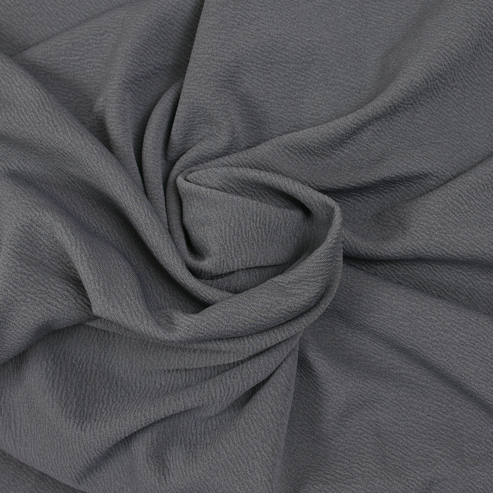 Jersey polyester texturé gris - Image 2