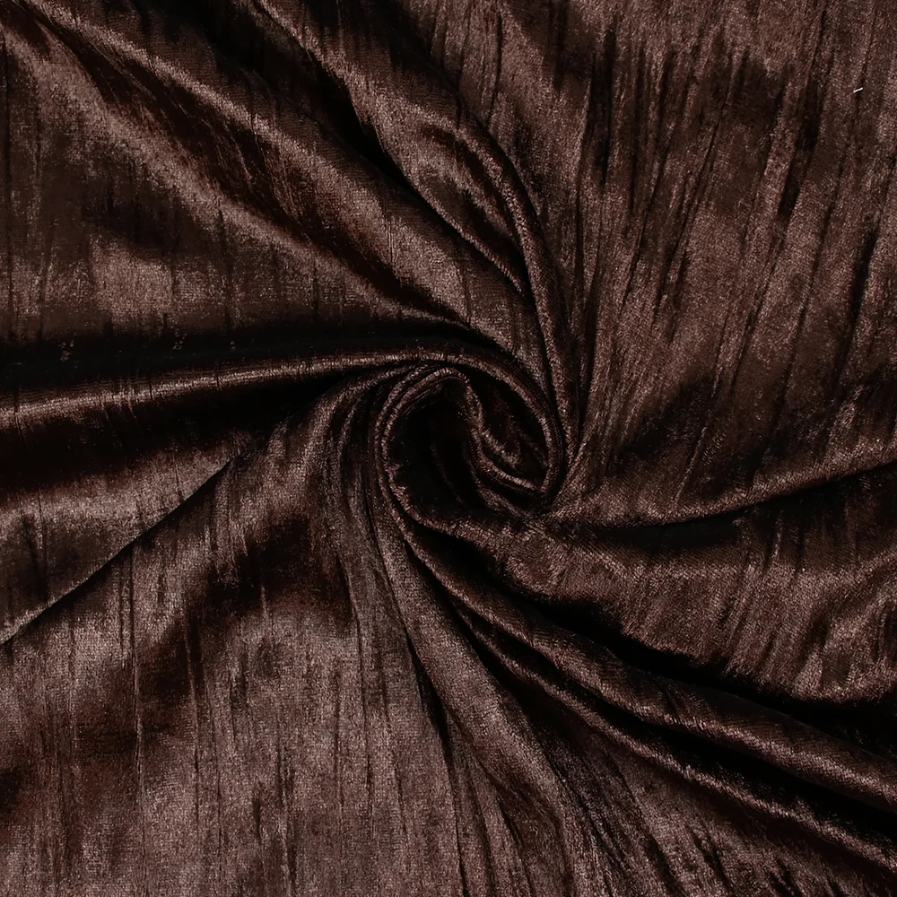 Jersey velours plissé marron rosé - Image 2