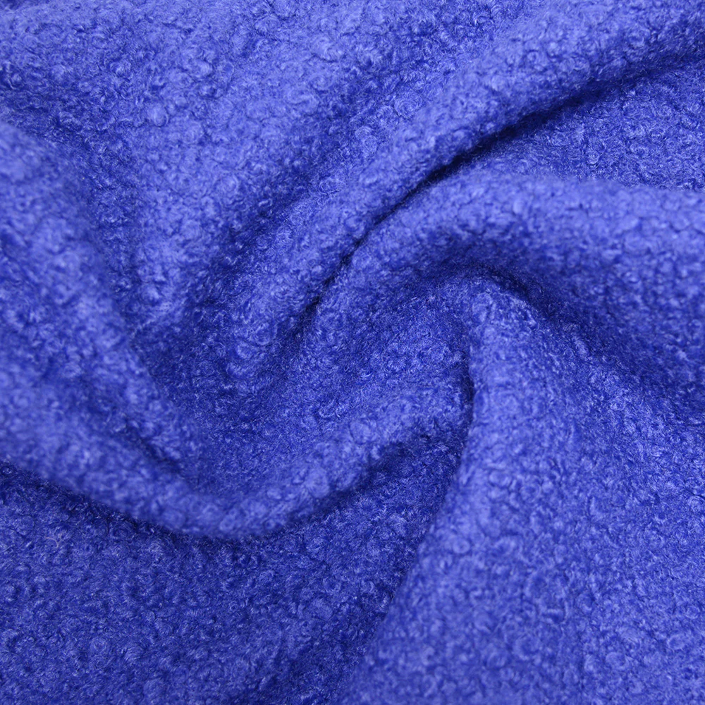 Lainage bouclette bleu violacé - Image 2