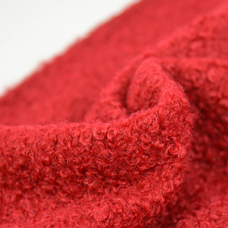 Lainage bouclette rouge - Image 3