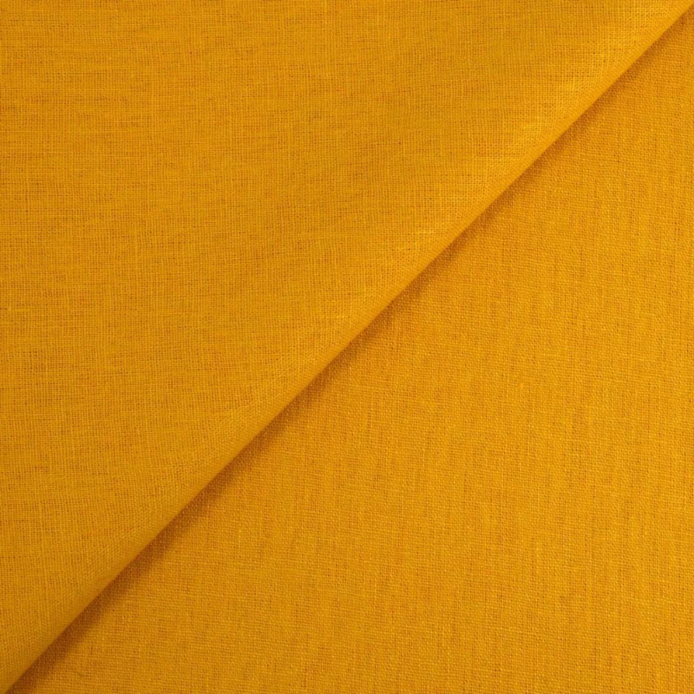 Lin viscose moutarde