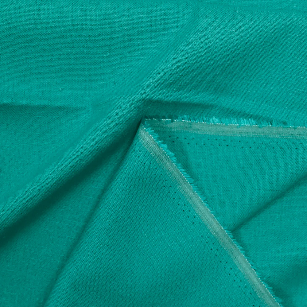 Lin viscose uni turquoise - Image 3