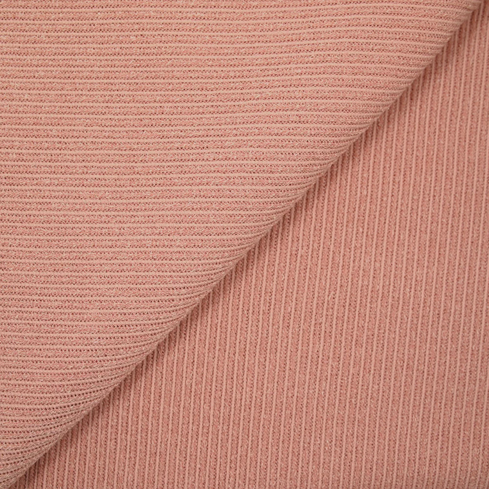 Maille Bianca côtelée rose chair