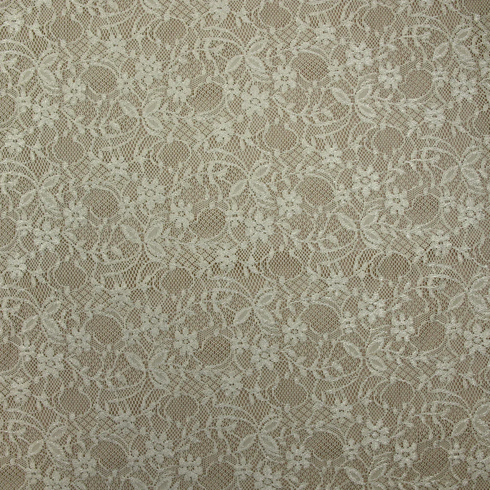 Maille dentelle satinée champêtre jaune beurre - Image 3