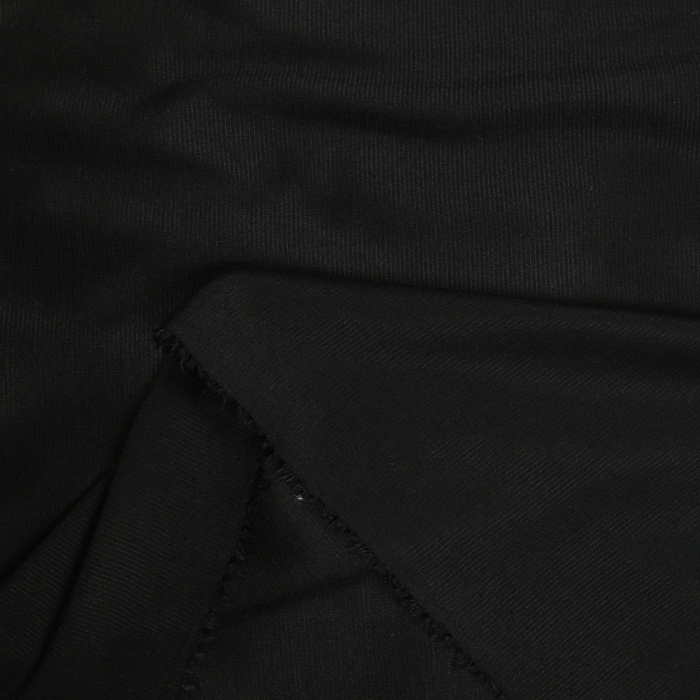 Maille fine côtelée noir - Image 3