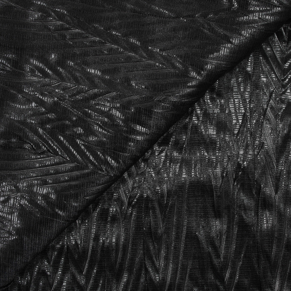 Maille fine imprimée disco party noir