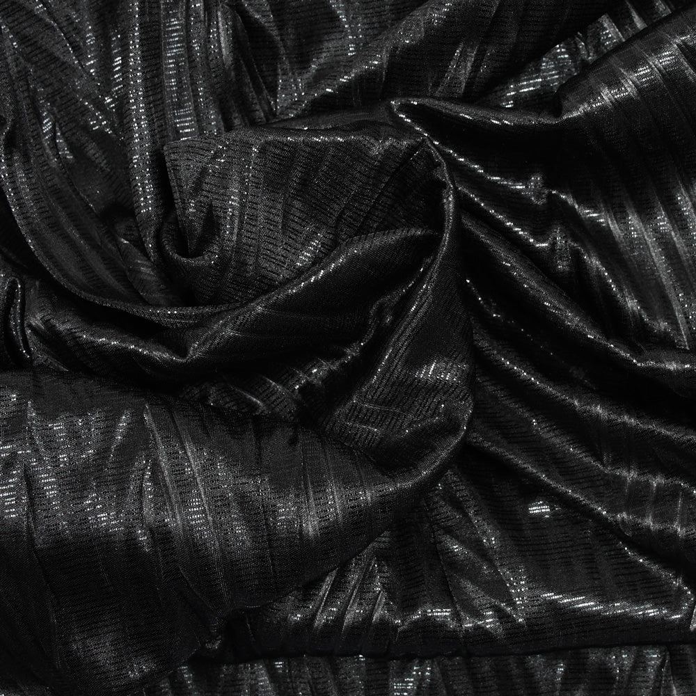 Maille fine imprimée disco party noir - Image 2