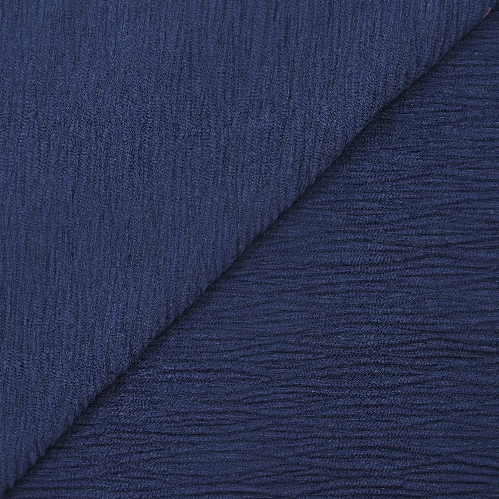 Maille fine plissée marine