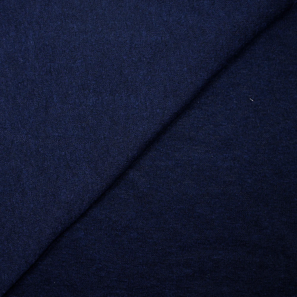 Maille flammée fine bleu marine