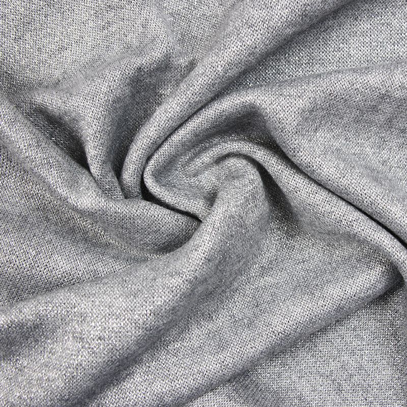 Maille Iris lurex fond gris - Image 3