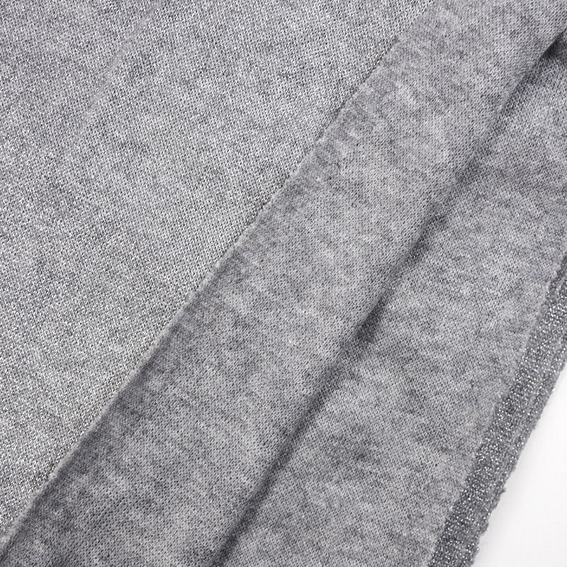 Maille Iris lurex fond gris - Image 4