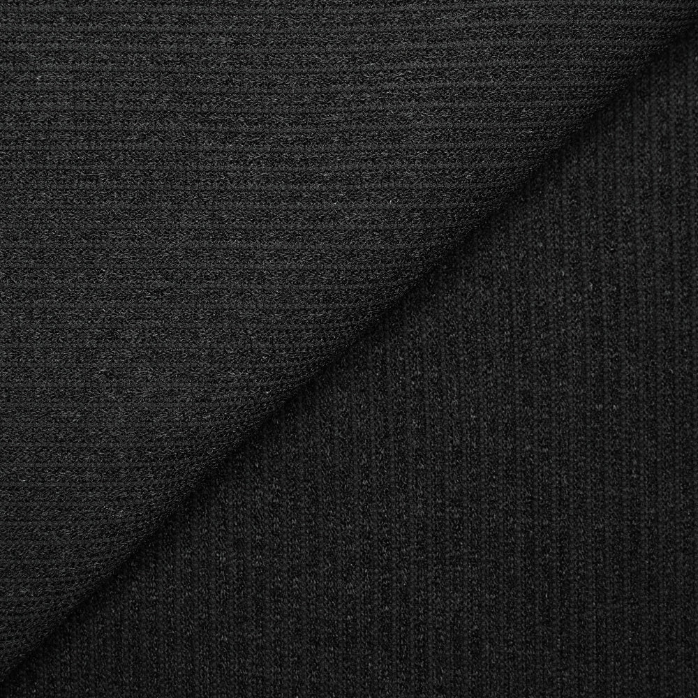 Maille Louise côtelée noir