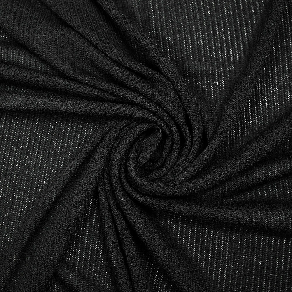 Maille Louise côtelée noir - Image 2