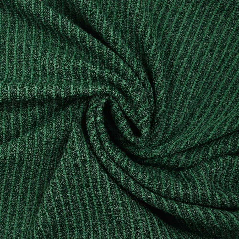 Maille Louise côtelée vert forêt - Image 2