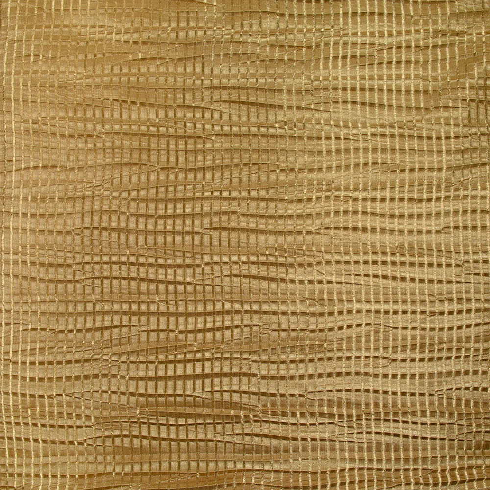 Maille plissée satinée fantaisie fond doré