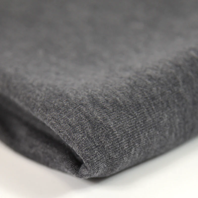 Maille polyviscose fine gris foncé - Image 3