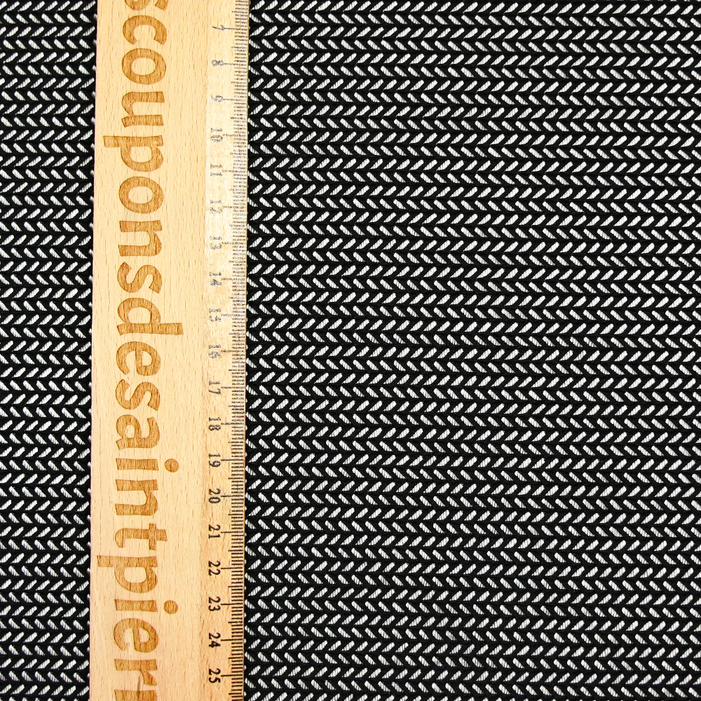 Maille résille tressée polyester noir - Image 3