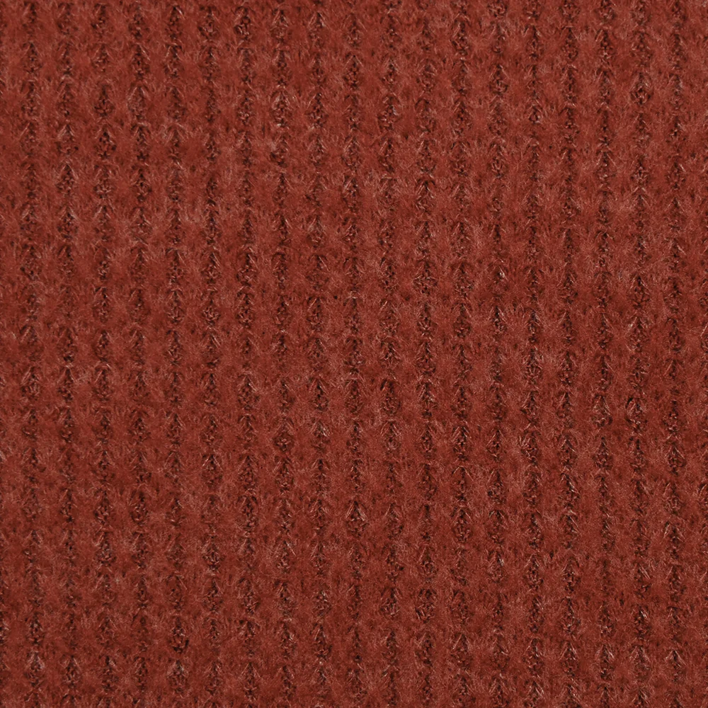 Maille texturée grattée Ori rouge rouille - Image 3