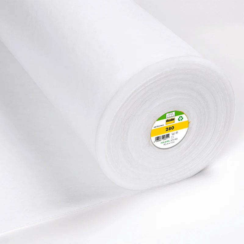 Molleton 280,281 très léger- Vlieseline blanc vendu au mètre