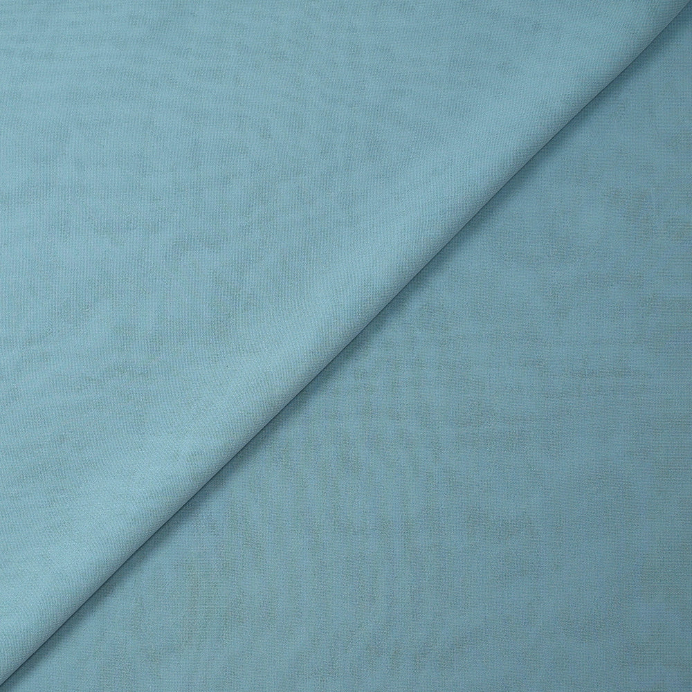 Mousseline de polyester bleu clair