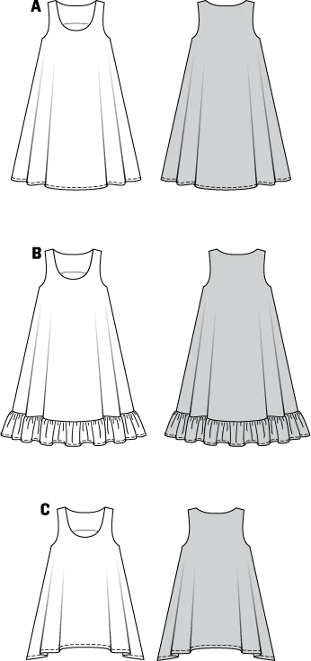 Patron n°: 7390 Robe, tunique - Image 2