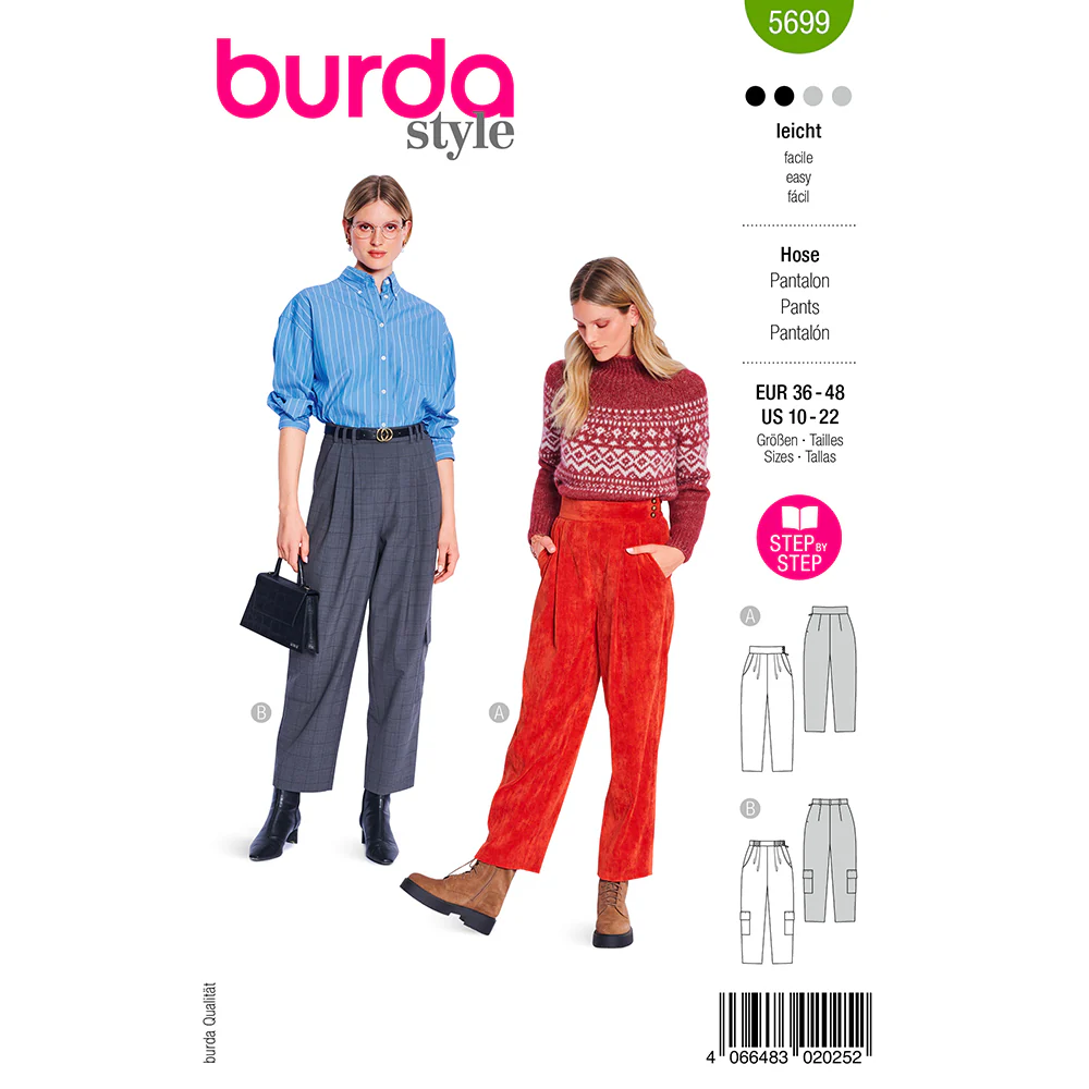Patron Burda n°5699 : Pantalon