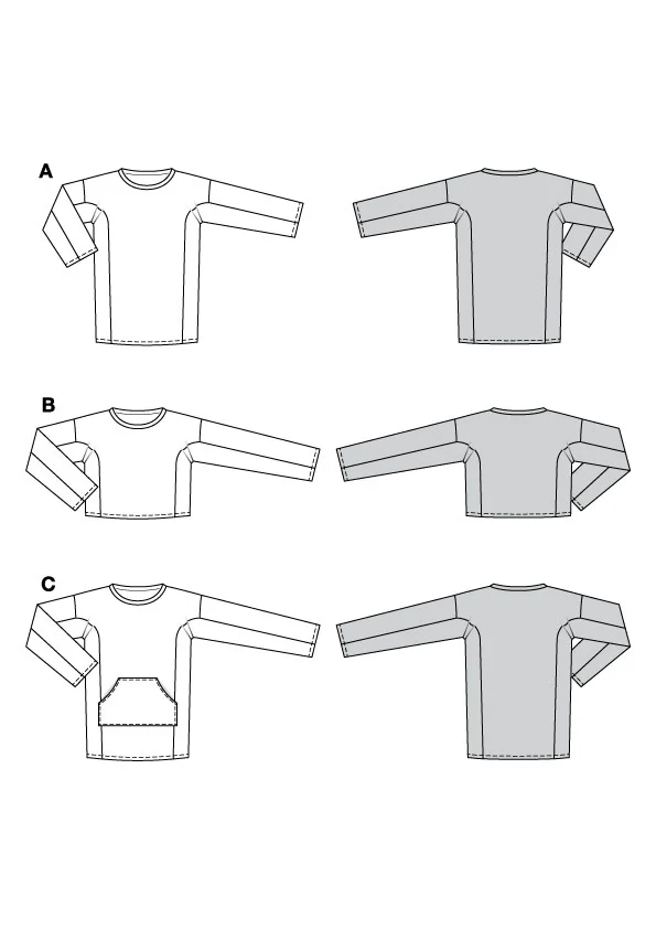 Patron Burda n°5788 : Sweatshirt - Image 2