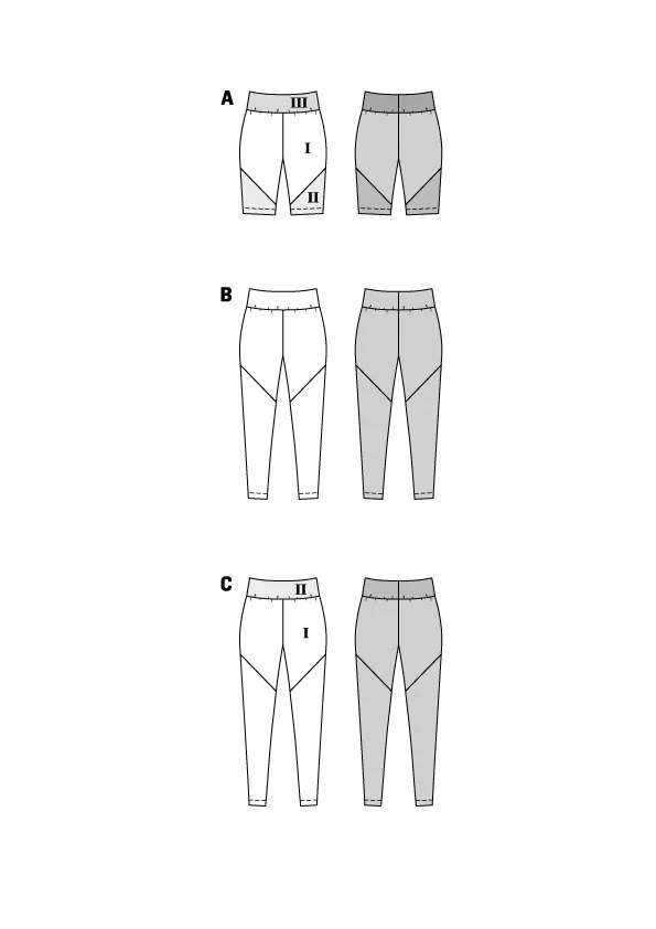 Patron Burda n°5850 : Leggings - Image 2