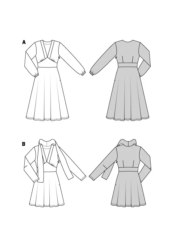 Patron Burda n°5885 : Robe - Image 2