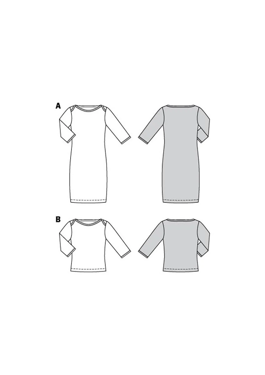 Patron Burda n°5985 : Robe & T-shirt - Image 5