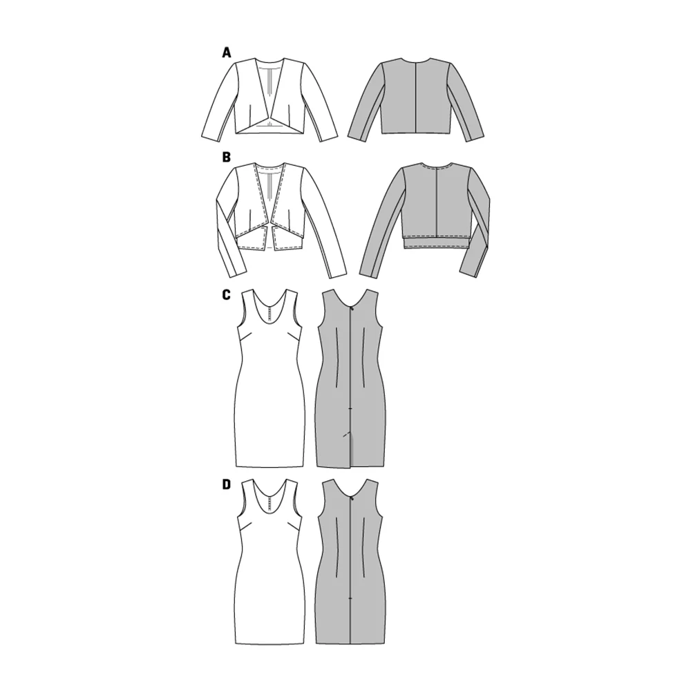 Patron Burda n°6773 : Ensemble robe & veste - Image 2