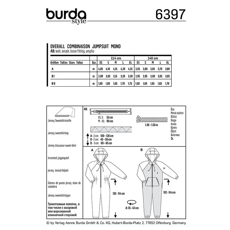 Patron Burda n°6397: Combinaison - Image 2
